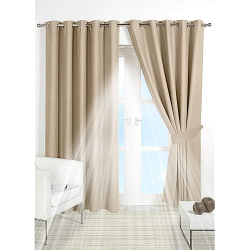 2 Curtains Up To 90ins Drop Voile Curtains Ready Made Made To