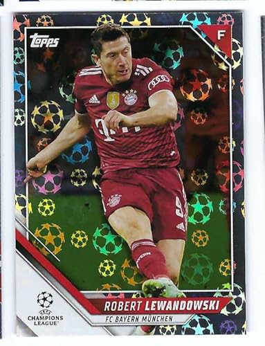 ROBERT LEWANDOWSKI 2021-22 Topps UEFA Champions League Soccer #108 STARBALL