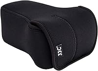 Vista 9 de JJC - Funda de neopreno ultra ligera en negro para cámara Fuji Fujifilm X-T100, X-T30, X-T20, X-T10 + lente 50-200mm/50-230mm, bolsa para Olympus