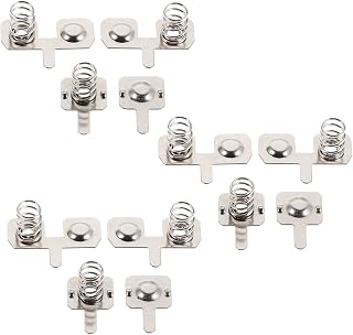3セット 単4電池ケース用ステンレススチール製バッテリー接点プレートは高導電性と耐摩耗性を備え リモコンや電子機器の電池端子に最適で安定した電力供給を実現する柔軟なバネ構造を採用