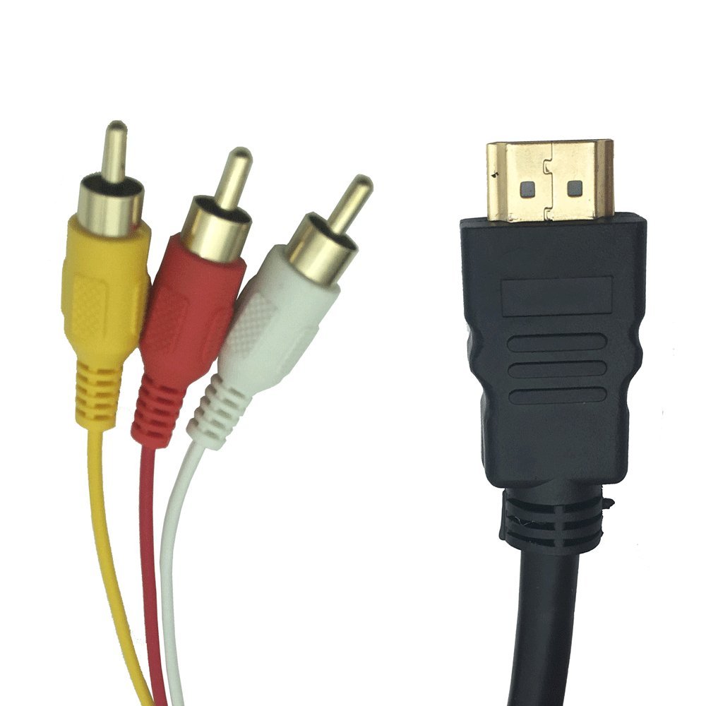 Like-You HDMI A/M TO 3RCA 接続ケーブル 金メッキ コン…
