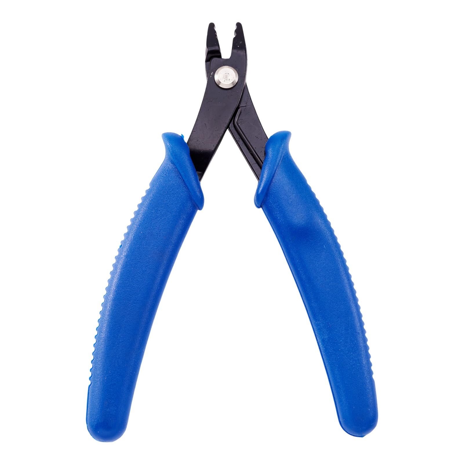 Pandahall 1 Set Deepblue Steel Crimper for Micro Tube Crimping Beads Jewelry Making Tools 5.11x2.56 Inch