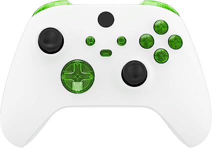 Amazon Co Jp Extremerate 透明グリーン 交換用ボタン Xboxシリーズ S Xコントローラー用 Lb Rb Lt Rt バンパートリガー D Pad Abxy スタートバック同期 Xbox シリーズ X S コントローラー用 ゲーム