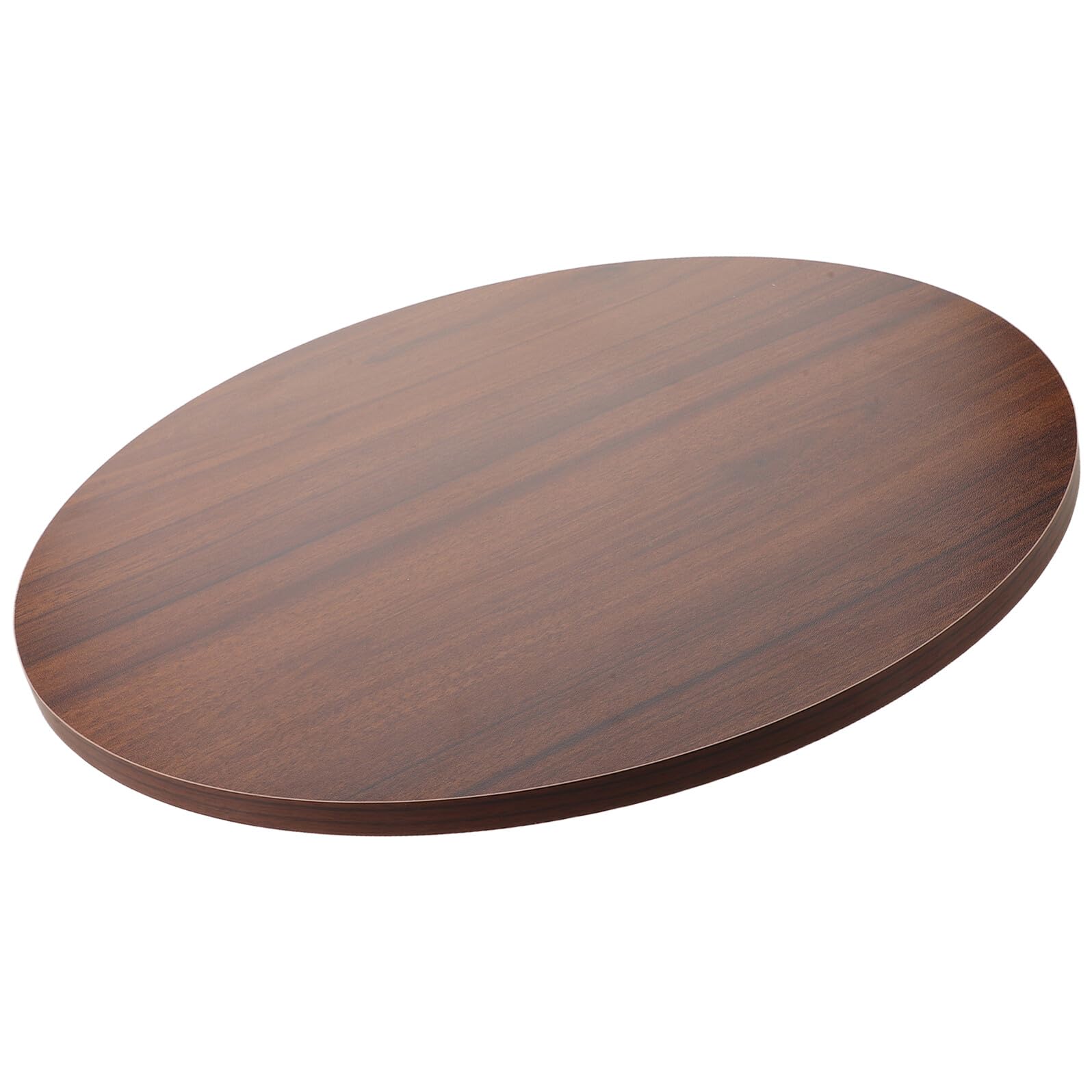 Plateau de table rond 40 cm noir noyer en bois massif résistant