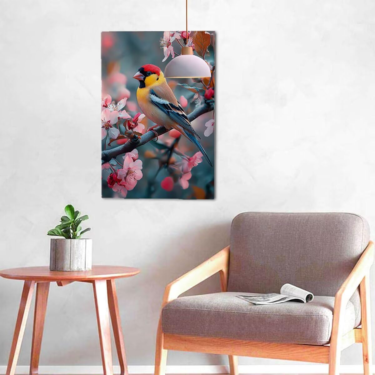 Obraz diamentowy dla dorosłych ptak diamentowy obraz duży rozmiar 70 x 90 cm, 5D DIY diamentowe malowanie dziecko kryształ ścieg krzyżykowy kryształowy zestaw do rzemiosła artystycznego, dekoracja