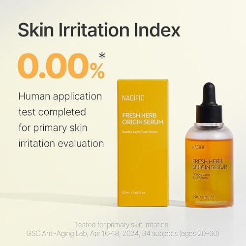 Miniatura 7 de NACIFIC Fresh Herb Origin Serum  Suero facial bifásico de doble capa con complejo GD 7 para pieles grasas y mixtas  Fórmula vegana, suave,
