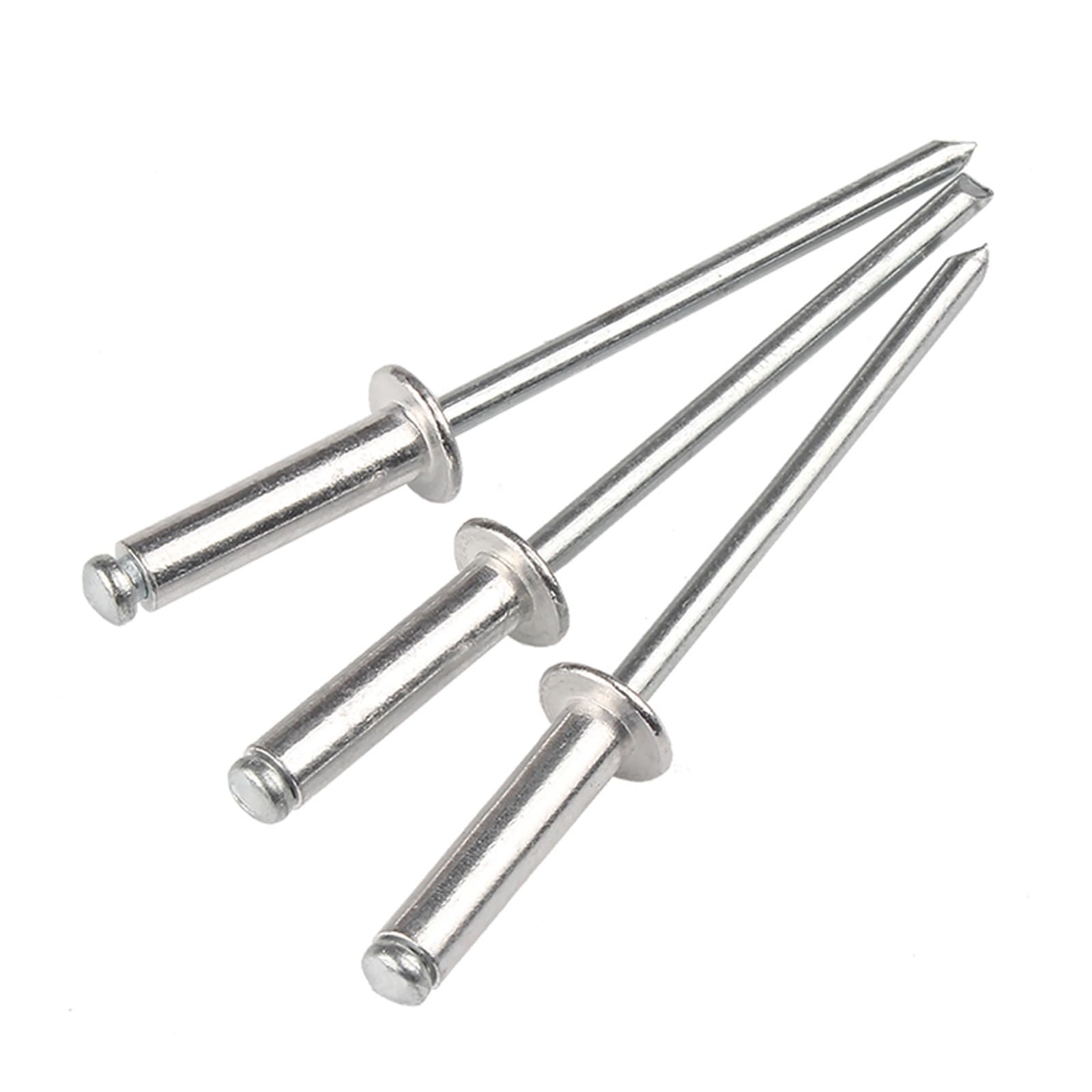 Remaches de brida grande, 50 remaches pop de aluminio M2,4, M3,2, M4, M4,8, M5, M6, cúpula: 8 mm(14mm)