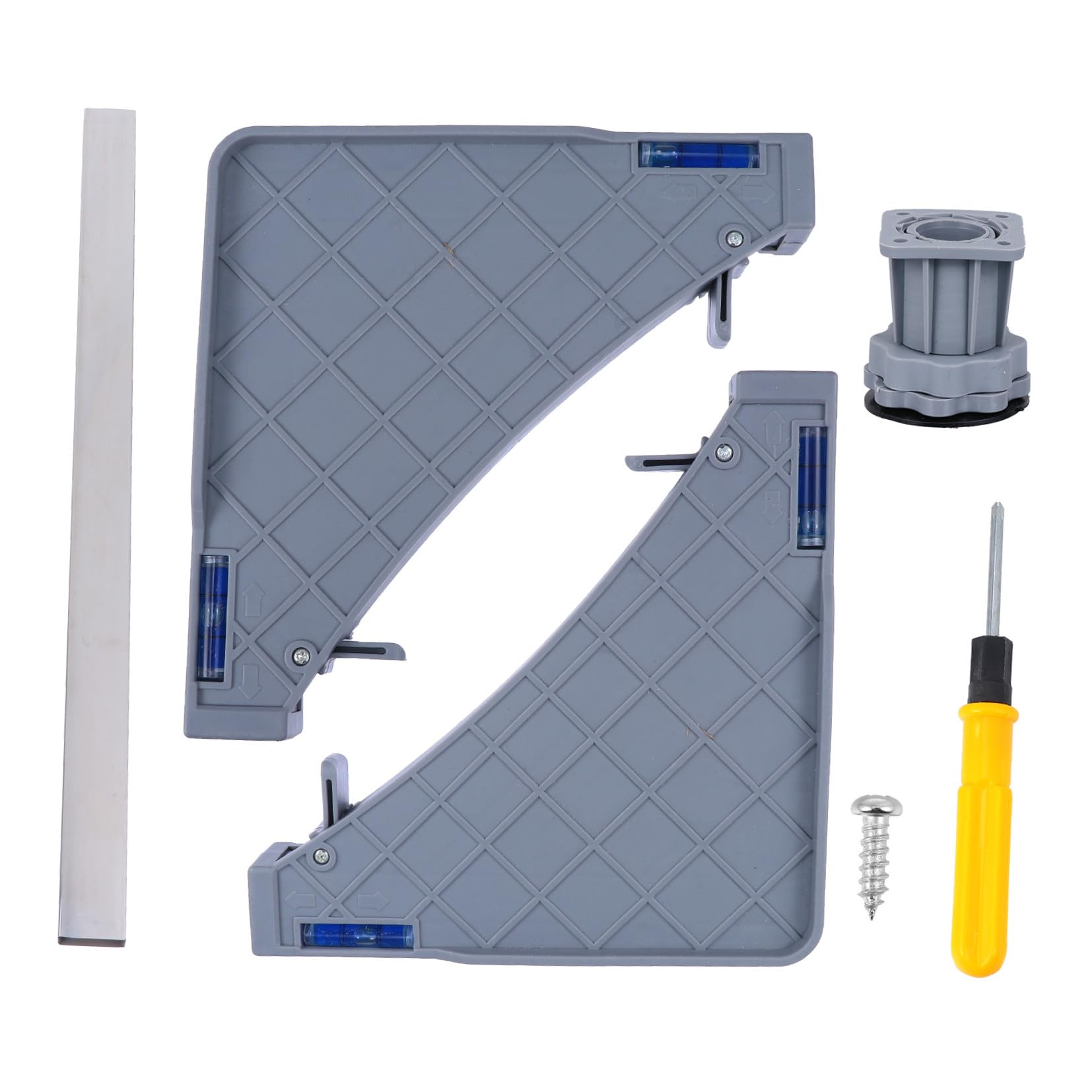 SHINEOFI Trípode de Acero Inoxidable Soporte para Lavadora y Secadora Base Ajustable para Frigorífico Móvil con Pies para Cocina o Sala de Lavado