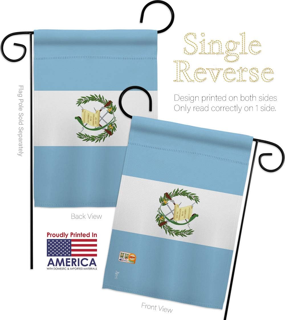 Guatemala Garden House Flags Set Regional Nationality Nation International World Country Particular Area Small Decorative Gift Yard Banner Made In USA 28 X 40