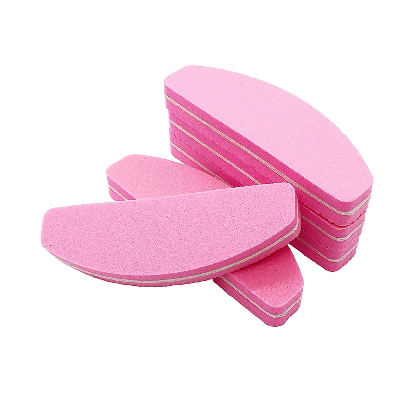 5/10/20 Stück professionelle rosa Nagelfeilen Schwammblock Maniküre-Werkzeug for Formen und Polieren von Gelpolitur(20pcs Pink)