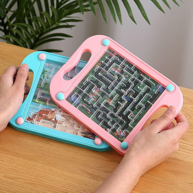 ラビリンスボードゲーム キッズ 迷路ボール付き 脳トレ 学習 教育 知育おもちゃ 集中力 認知症対策 早期開発 暇つぶし ストレス解消 面白いおしゃれ 人気 多機能 女の子 男の子 子供 大人兼用 パーティー お誕生日 プレゼント ギフト 贈り物 (グリーン)