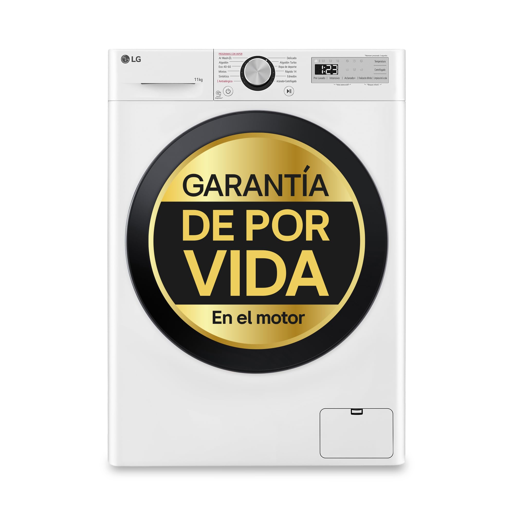 LG F1P1CY2T - Lavadora Inverter direct Drive, 17 kg, A++, 1100 rpm, serie XXX, color inox antihuellas — view 24