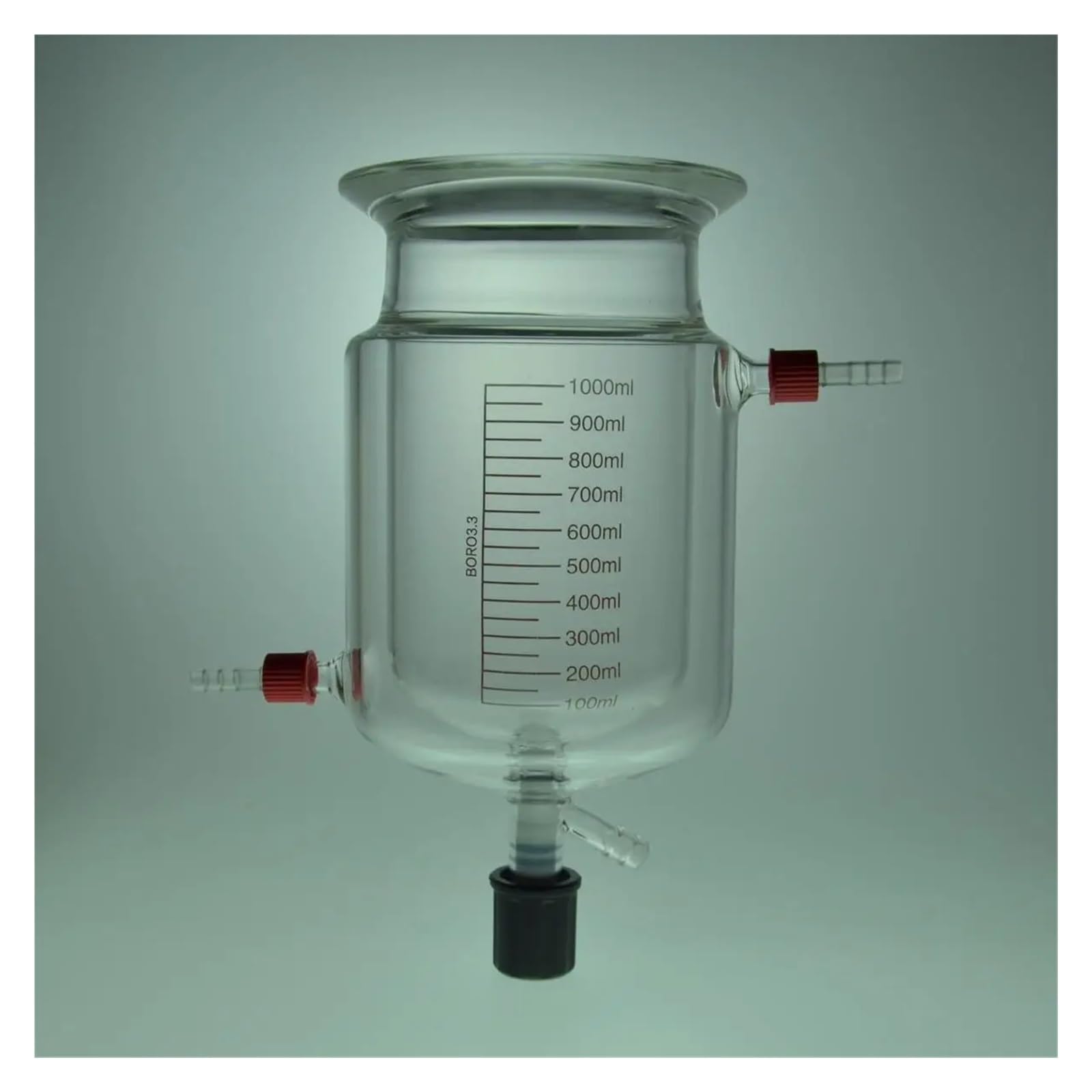 Matraz de reacción con camisa de laboratorio y válvula de PTFE(100ml)