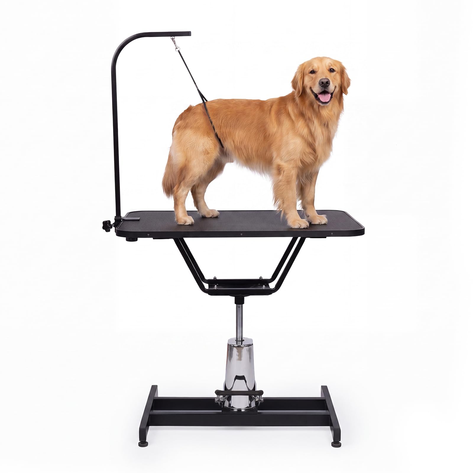 Bonnlo 36 Inch Hydraulic Dog Grooming Table with Arm and Noose