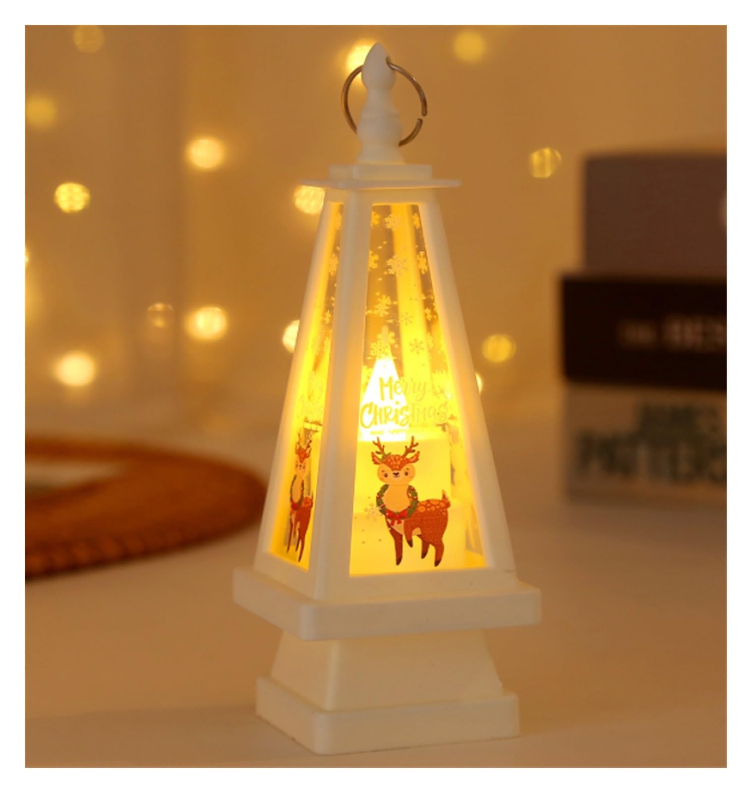 Faroles Navideños Linterna Al Aire Libre, Farol Vintage Grande, Vela Decorativa De Metal para Interiores, Decoración para El Hogar, Mesa Y Patio Decoración(C)