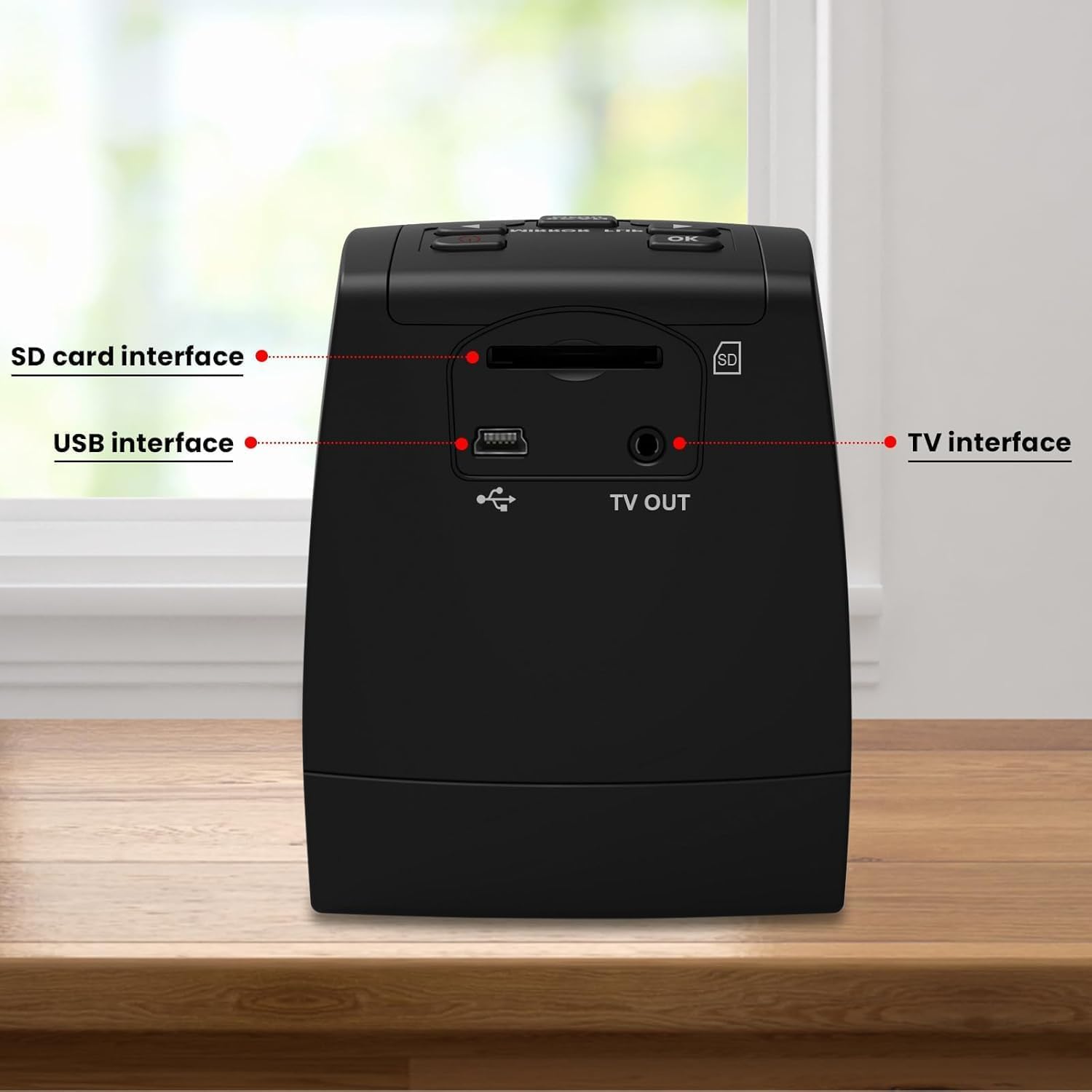 Scanner de Films numériques - Scanner de Diapositives autonomes et de négatifs - Convertit Les négatifs et Les Diapositives de 35 mm, 126, 110, Super 8 et 8 mm en Images JPEG - Écran LCD 2,4"