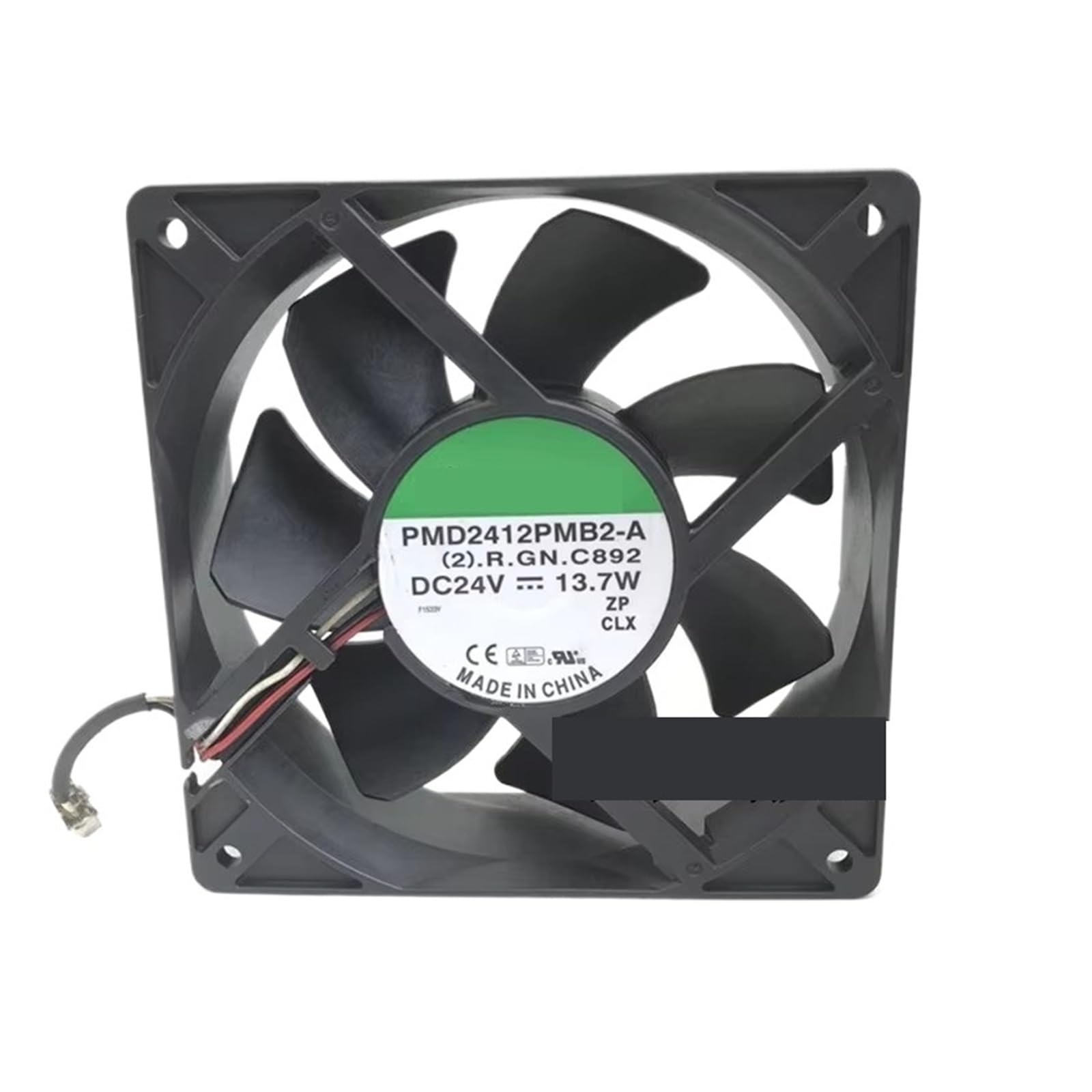 KNIUWMBMH PMD2412PMB2-A 24V 13.7W 120 * 120 * 38MM 12CM Cooling Fan(3-wire B2)