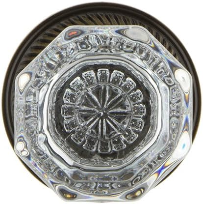 Miniatura 10 de Nostalgic Warehouse 704698, Pasaje-2.375", Roseta de cuerda de níquel satinado con perilla de cristal Waldorf