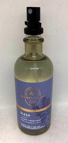 Bath and Body Works - Almohada de aromaterapia con aceites esenciales naturales (sueño, lavanda + vainilla)