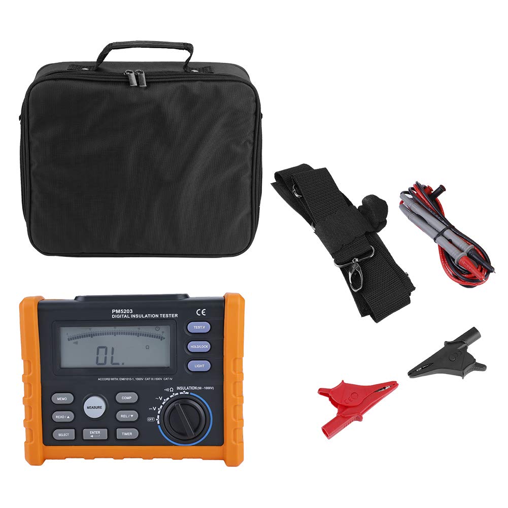 Amazon | Akozon 接地抵抗テスター デジタルメージャーメーター  