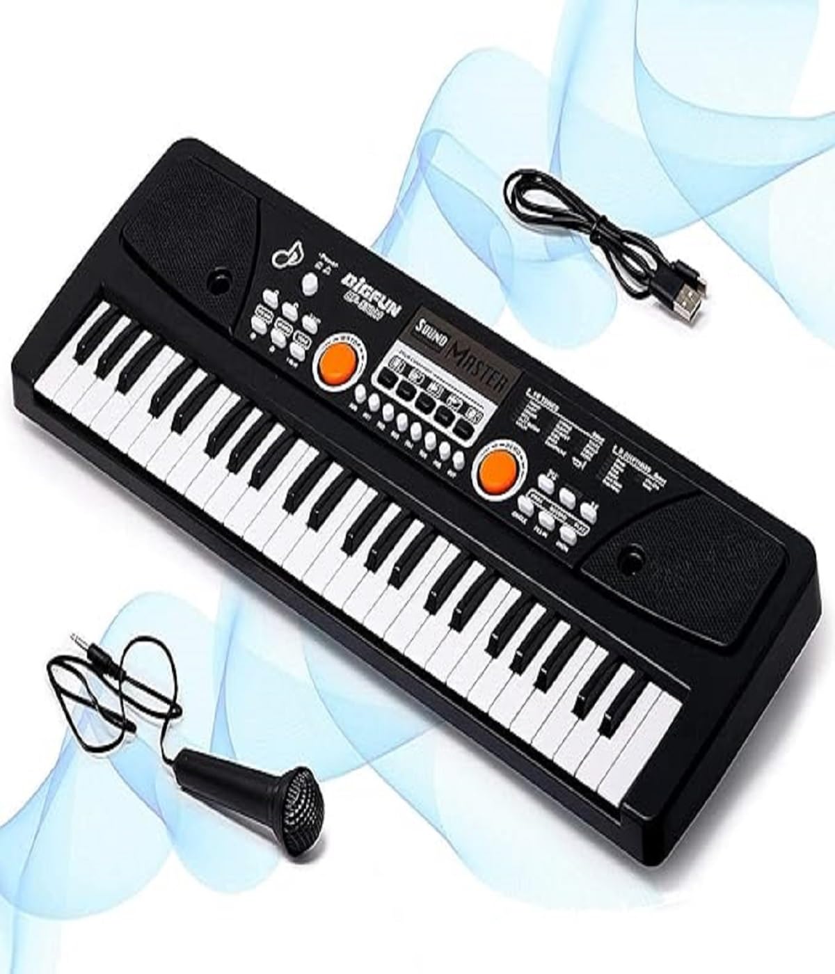 EROLIFIN 49-Key Digital Piano Keyboard for Kids with Microphone & Recording | Electronic Music Keyboard for Beginners & Adults | Portable Learning Piano with Tones, Rhythms & Demo Songs PACK OF 1-image-36