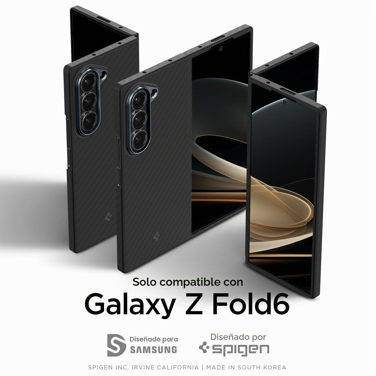 Spigen Funda Air Skin Aramid para Samsung Samsung Galaxy Z Fold 6 | Negro