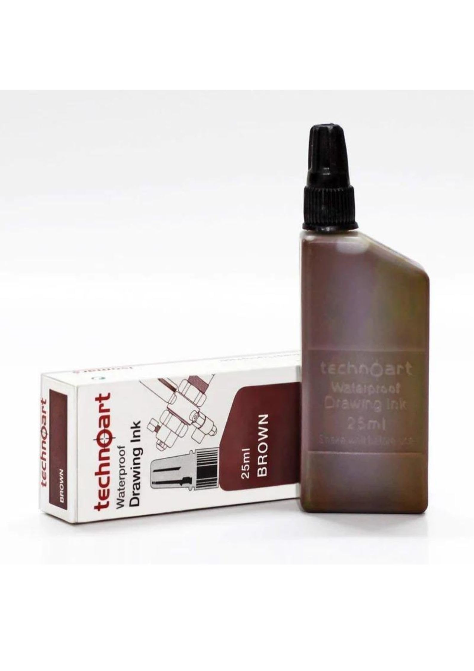 TECHNOART TECHNICAL DRAWING PEN INK (25ML) BROWN