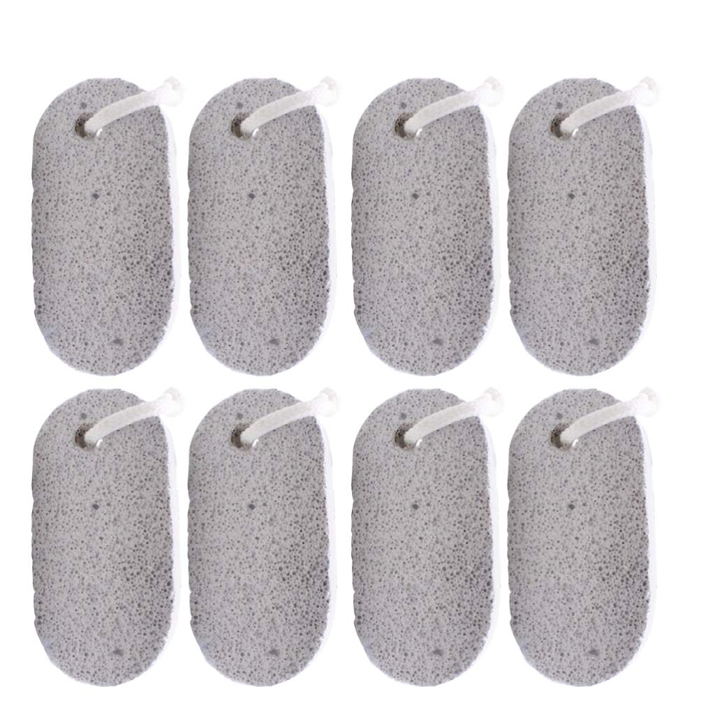 POPETPOPHamster Chew Toys Oval Lava Rocks Teeth Grinding Blocks,Natural Calcium Molar Stones for Rabbit,Chinchilla,Bunny,Rats (12Pcs)