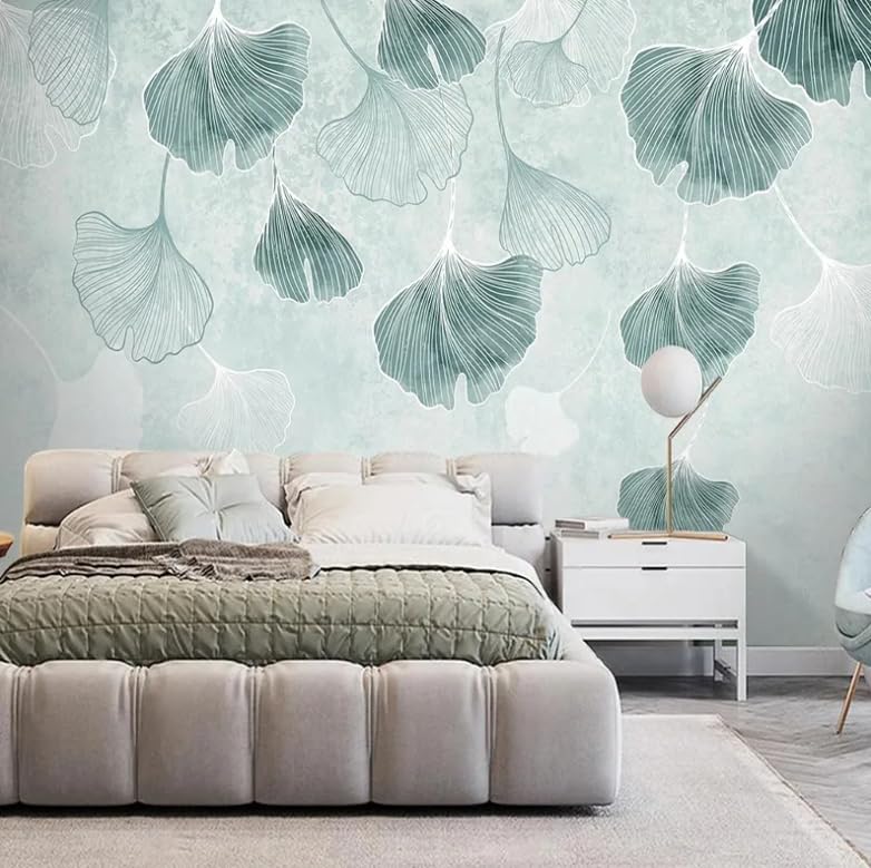 Papier peint photo 3D art mural ginkgo élégant 150x105 cm - 3