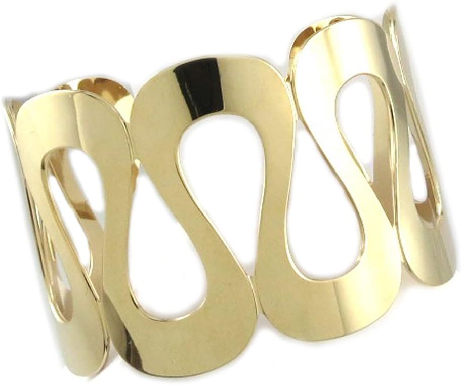 Gold plated bracelet 'Cleopatra' golden.