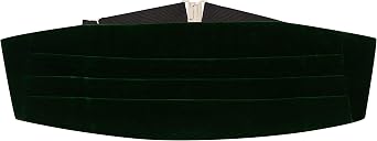 King & Priory Dark Green Velvet Cummerbund