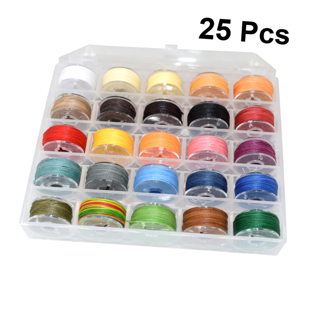 3 Cajas 25 hilo encerado llavero con marco de imagen pulsera hilo de coser hilos de coser hilo de cera de coser cordón de costura manual sutura cuerda de algodón línea de cera