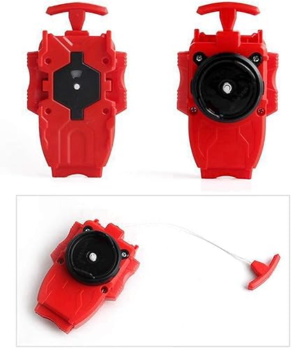 Miniatura 2 de Bey Burst - Lanzador de cuerdas y agarre Metal Fusion Burst Starter Gyro String Launcher Strong BeyLauncher Spining Top Toys Accesorios Rojo