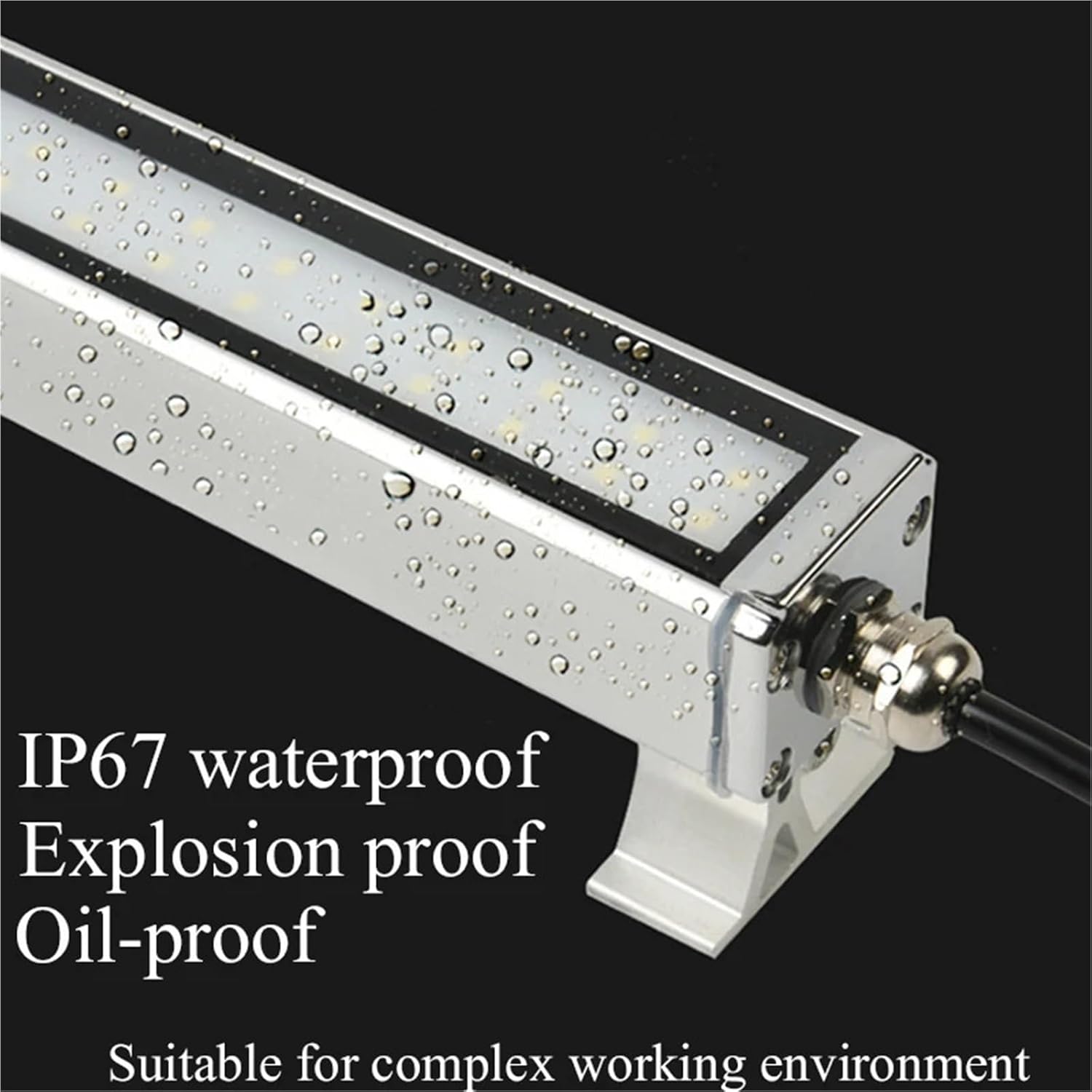 IP67 Waterproof Machine Tool Light LED Strip Bar Work Lamp 24V/110V/220V Explosion Oil-Proof(213mm,110V220V)