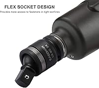 Vista 7 de CASOMAN Junta universal de impacto de 3/4 pulgadas, CR-MO, enchufes de junta en U, flexible, diseño de esquina de radio