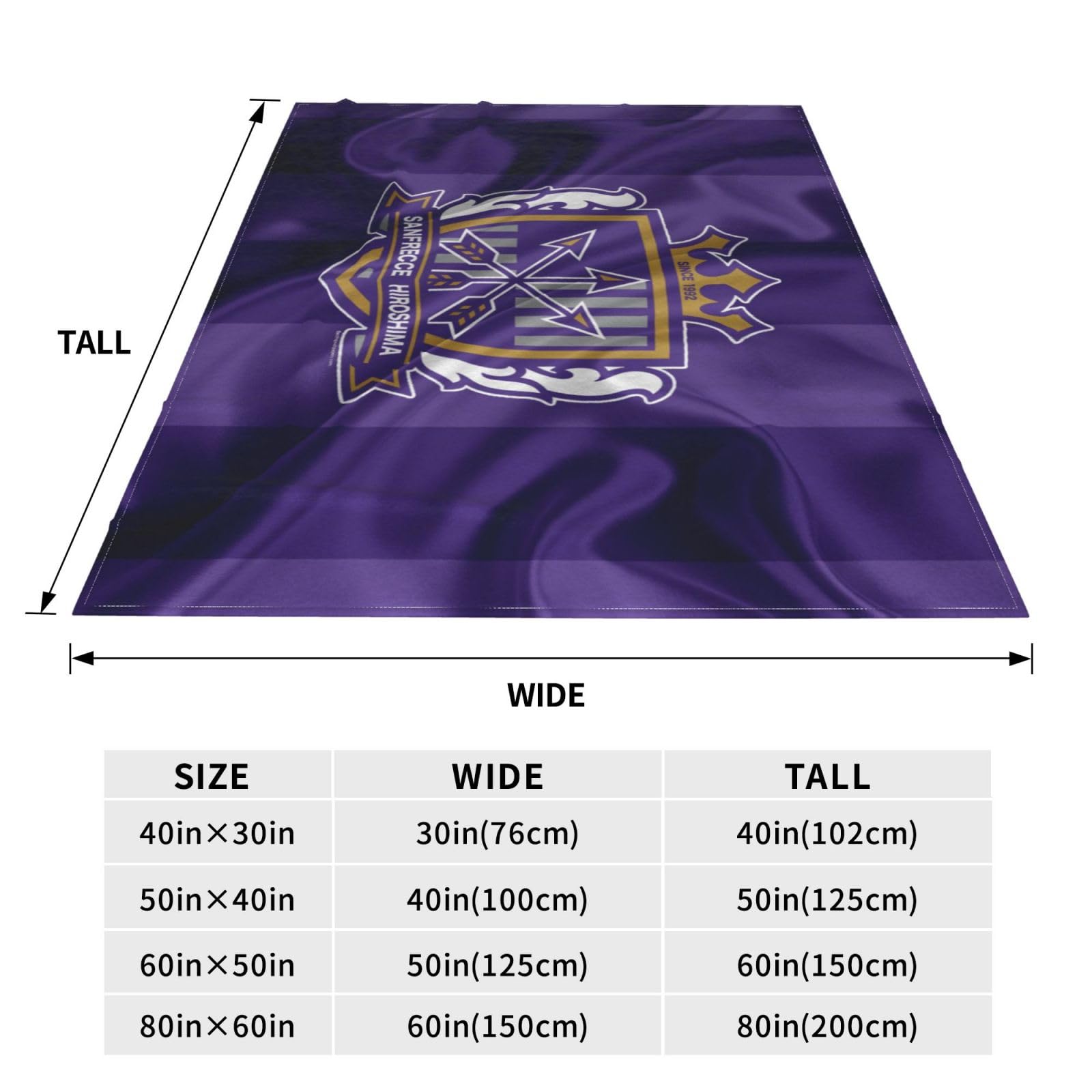 Amazon.co.jp: サンフレッチェ広島 毛布 ブランケット 大判 ひざ掛け