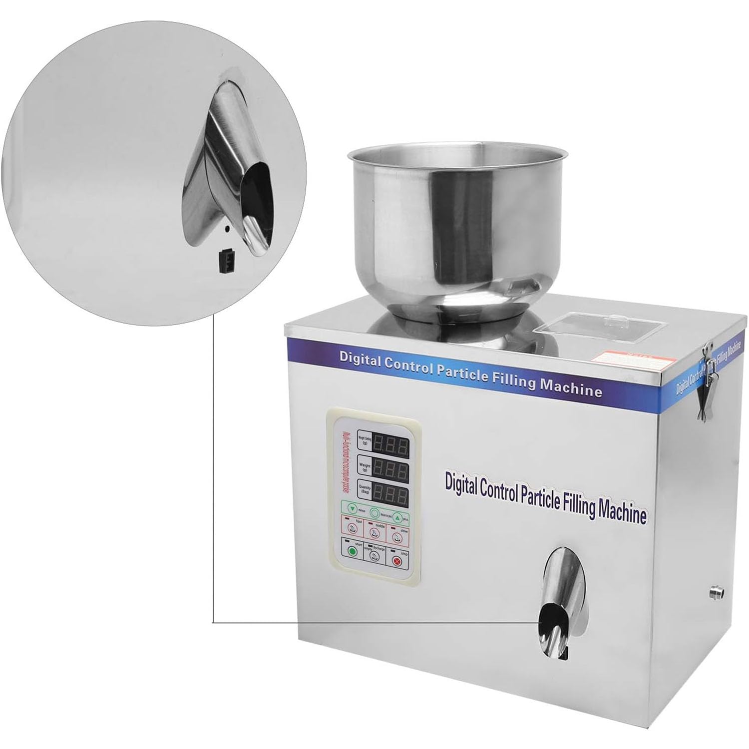 Máquina Llenadora Y Pesadora De Bolsas De Polvo, Envasadora Automática con Panel De Control Inteligente Y Ventana Visual, con Una Velocidad De Dispensado De 12 a 20 Paquetes/min para Té Y Café