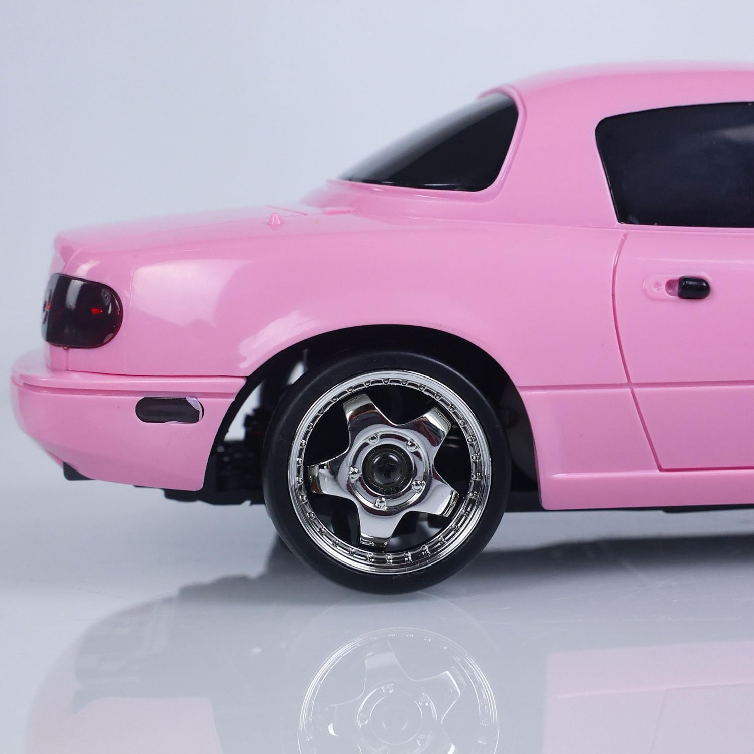 1/12 2WD Remote Control Drift Car Brushed Motor ESC Servo Gyroscope RC Racing Vehicle Electric Birthday Gifts(Pink)