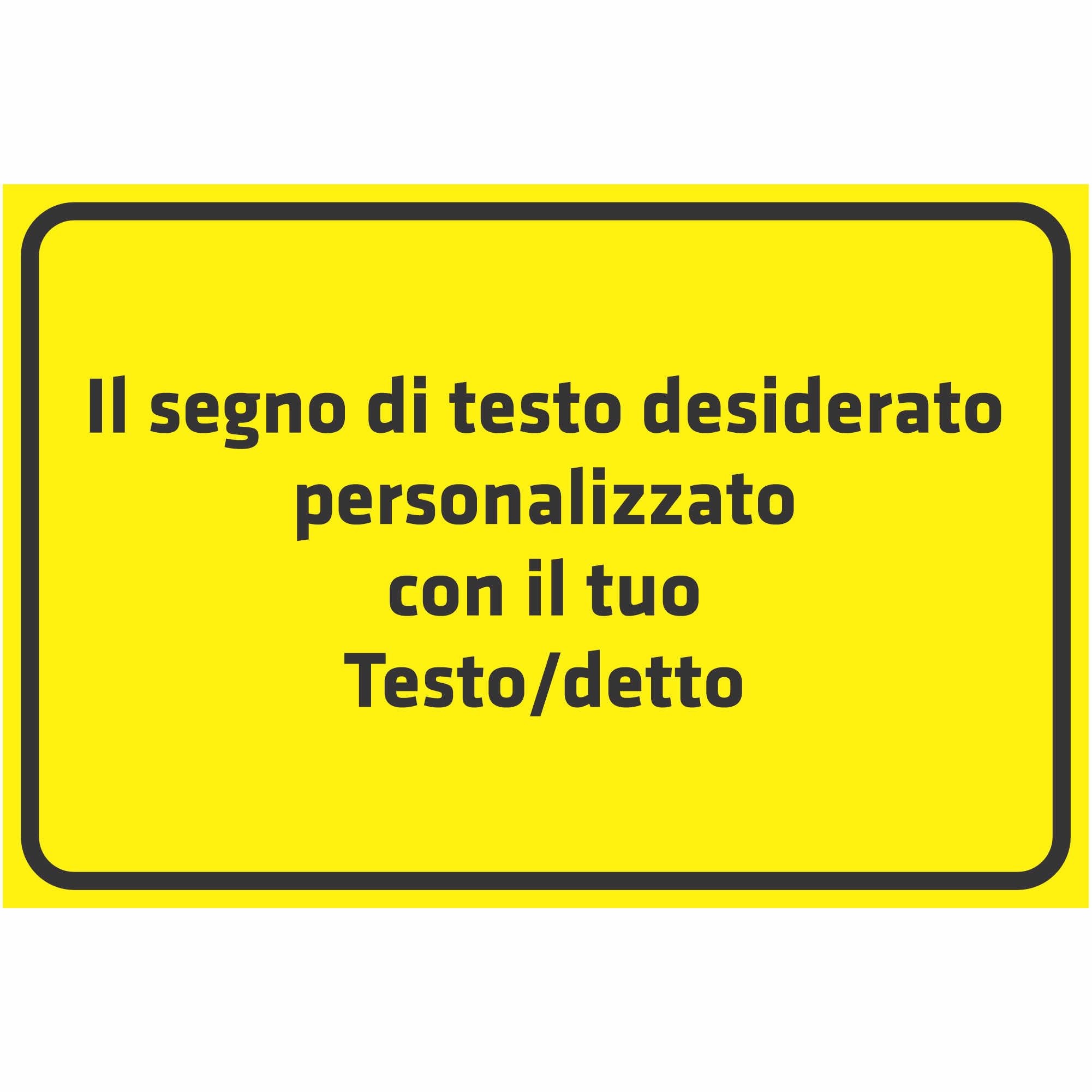 Cartello Personalizzato 52x11 Cm In Alluminio O Schiuma – 10 Design E Scritte A Scelta, Per Interni/Esterni - 4
