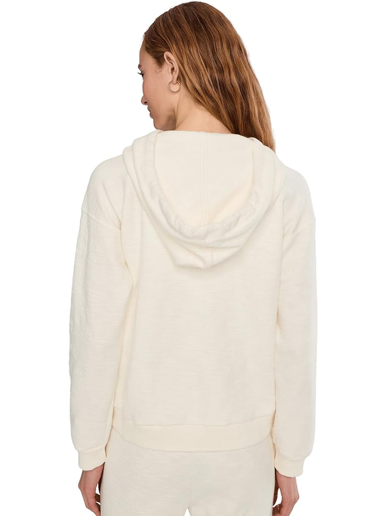White Mod-o-doc Long Sleeve Hoodie Hi-lo Sweatshirt