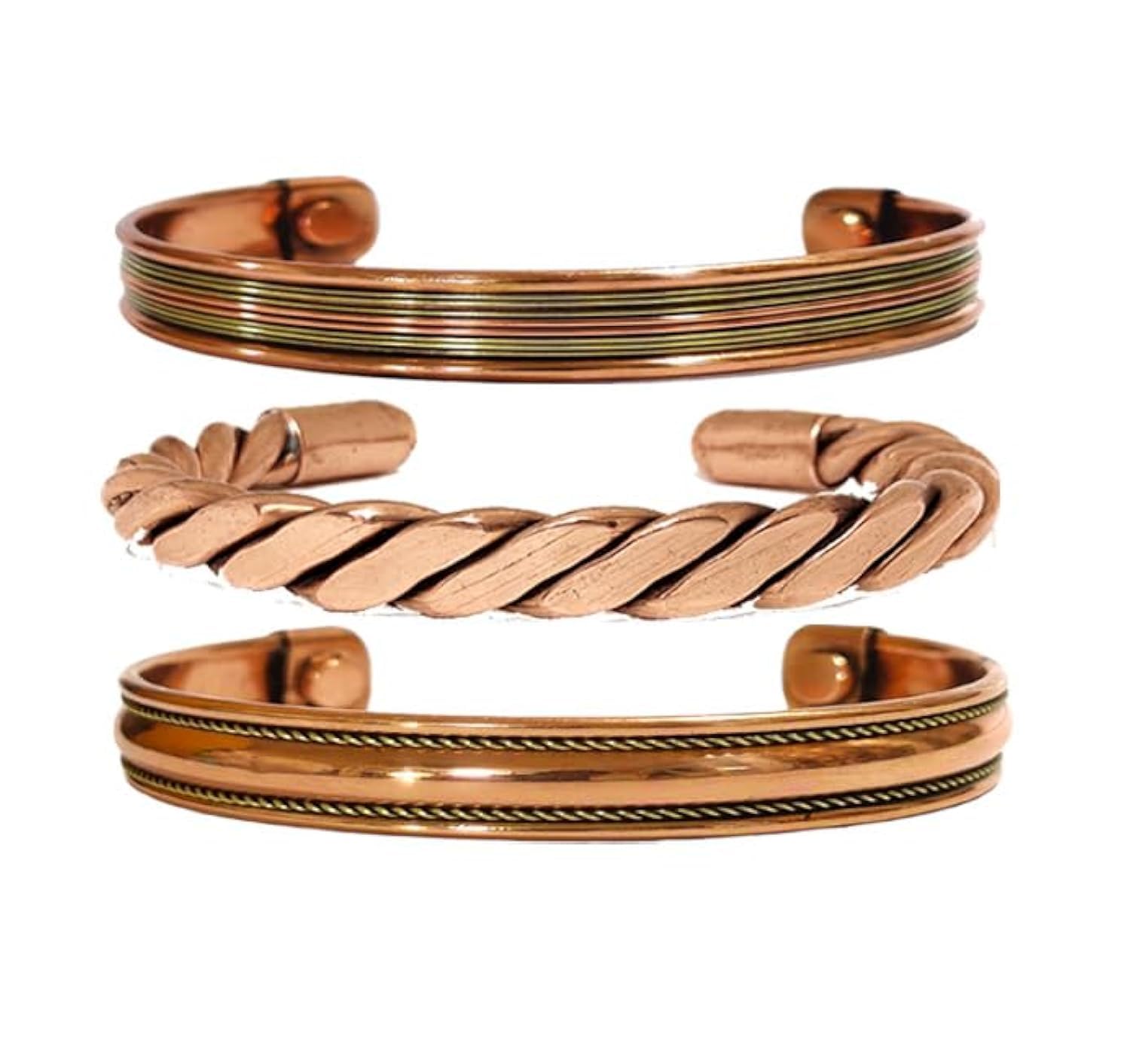 Sawcart Copper Bracelet Magnetic Pure Copper Therapy Effective & Natural Relief Cuff for Women's & Men's