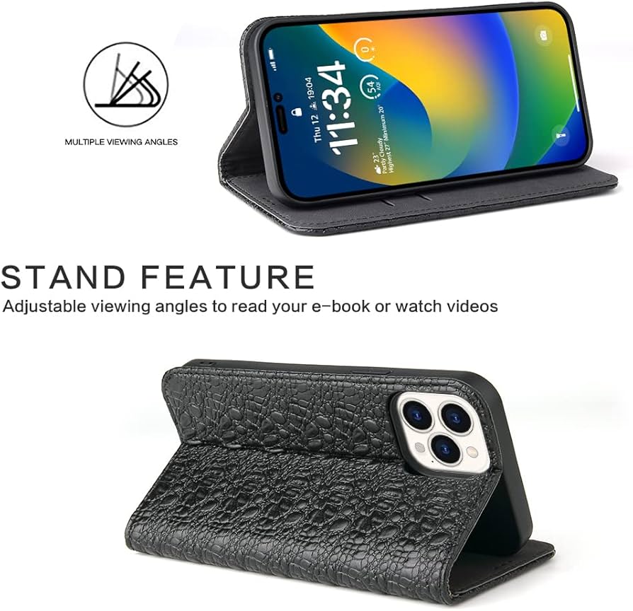 Amazon.co.jp: クロコダイル柄 iPhone 14 Pro ケース カバー 手帳型 本