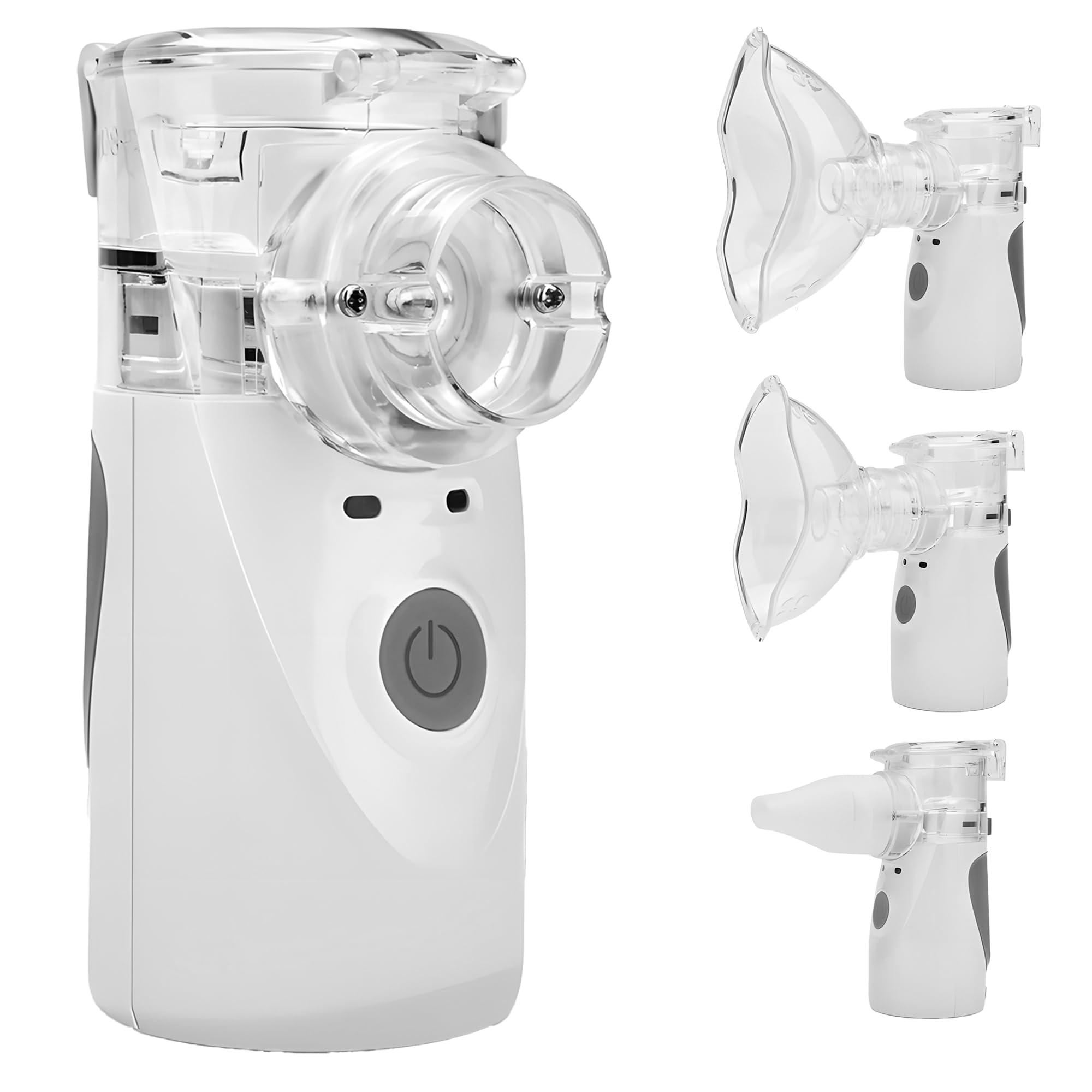NEBULIFT Nebuliser Mask – Handheld Mist Inhaler – Mesh Nebuliser – Portable Inhaler Device for Adults & Kids – Lightweight, Quiet & Easy to Use with Battery & USB Power