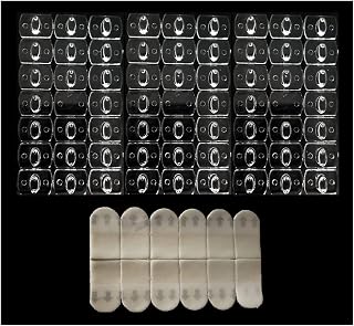 60pc Mini Clear Decorating Hooks with Self Adhesive pads, Decorating Clips for String Lights, Fairy Lights, Multi-Function Decoration Hanging Clip for Home, Office, School (60 Pieces Mini Clear Hooks)