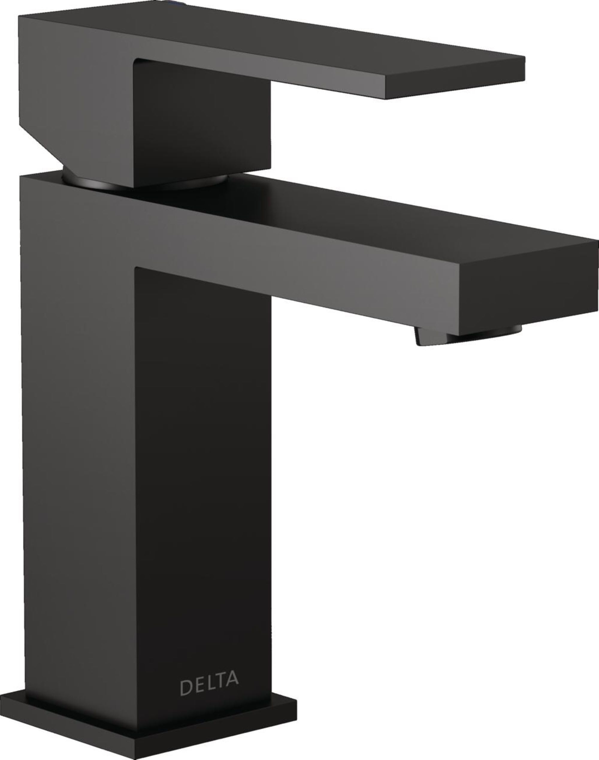 Modern Matte Black Bathroom Faucet 1 Hole, Single Hole Bathroom Sink Faucet for Vanity, Metal Push-Pop Drain Assembly, Matte Black 567LF-BLGPM-PP
