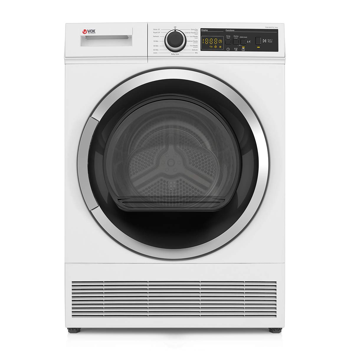 VOX TDM-805TQ (815TQ) SECADORA DE CONDENSACION 8 KG / 15 PROGRAMAS/SILENCIOSA/BAJO CONSUMO/PUERTA GRANDE