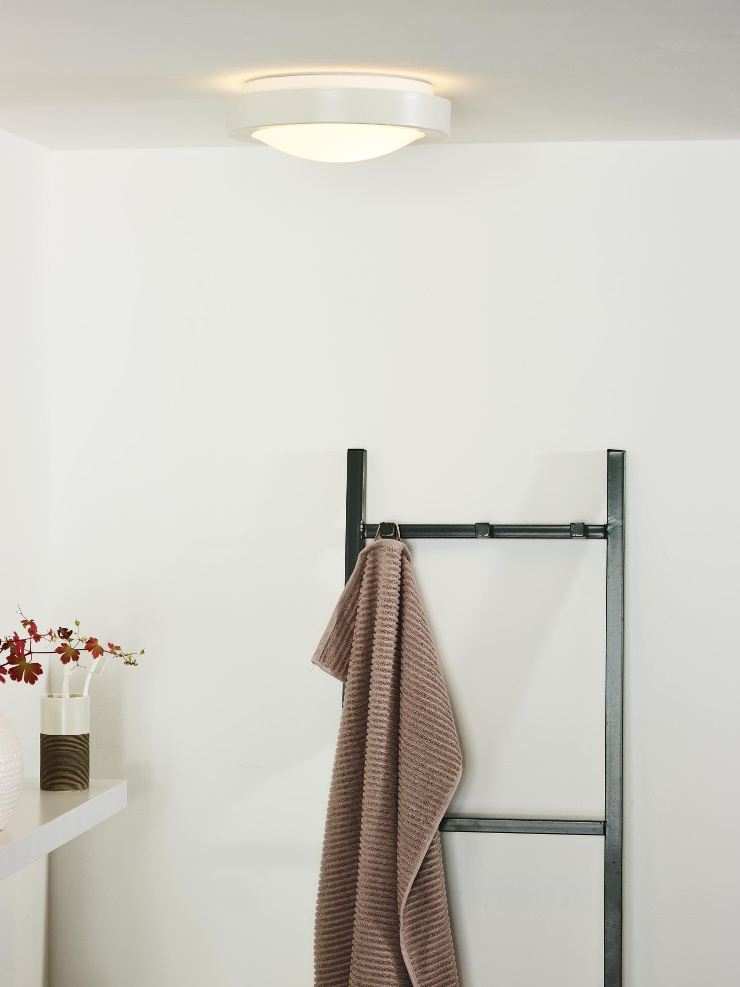 Lucide FRESH - Deckenleuchte Badezimmer - Ø 27 cm - 1xE27 - IP44 - Weiß