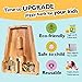 Summidate Customized Name Large Wooden Piggy Bank for Kids Boys Girls Alphabets Letter A-Z Coins Bills Money Change Bank Box Initial on Clear Cover (Laser Engraved) (Alphabet-H, Personalized-9