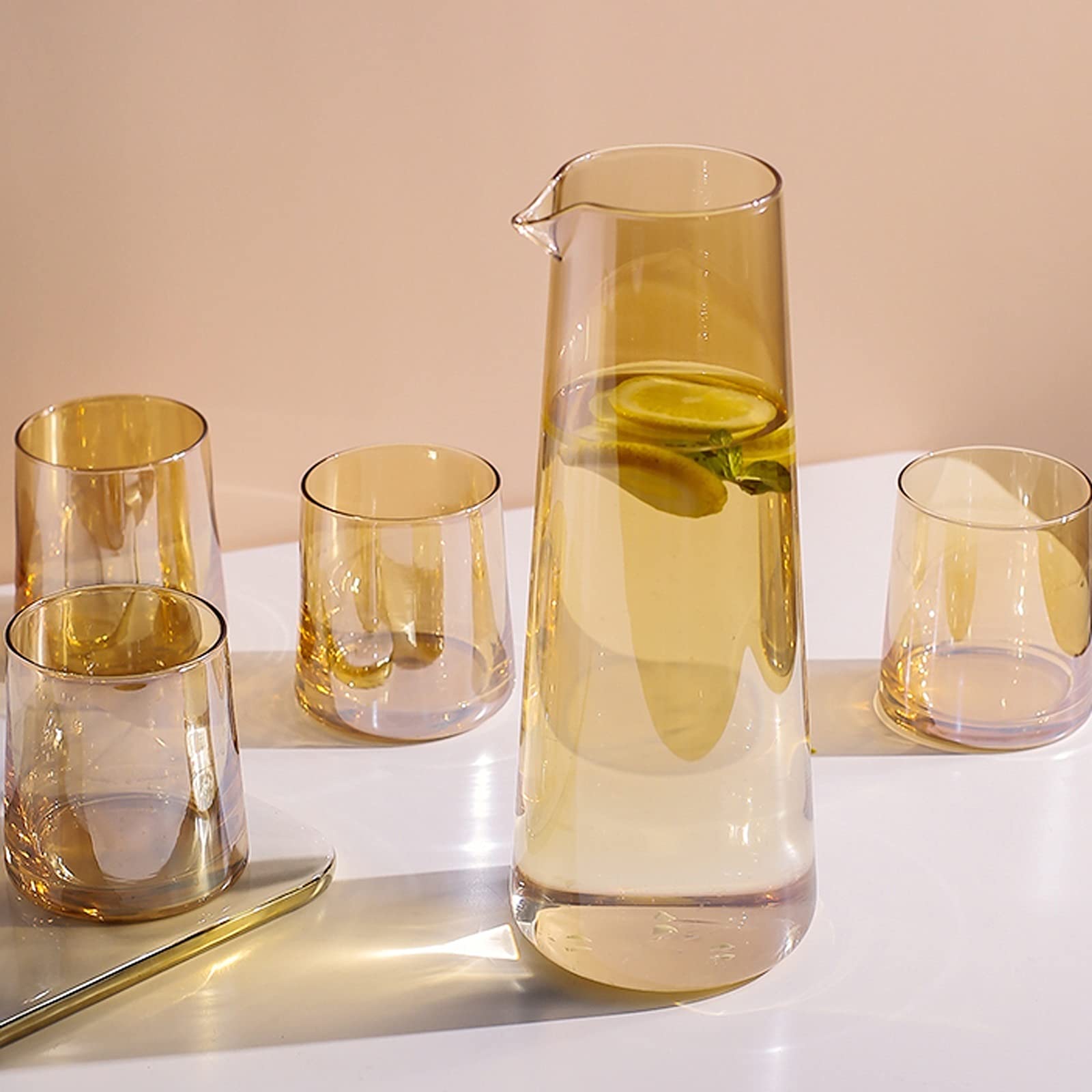 Krüge 40,5 Unzen Einfacher Glaskrug großer Kapazität kaltes Wasserflasche Hoch Borosilikat -Material Hochtemperaturwiderstand Teekanne Wasserkrug (Size : 1.2L)
