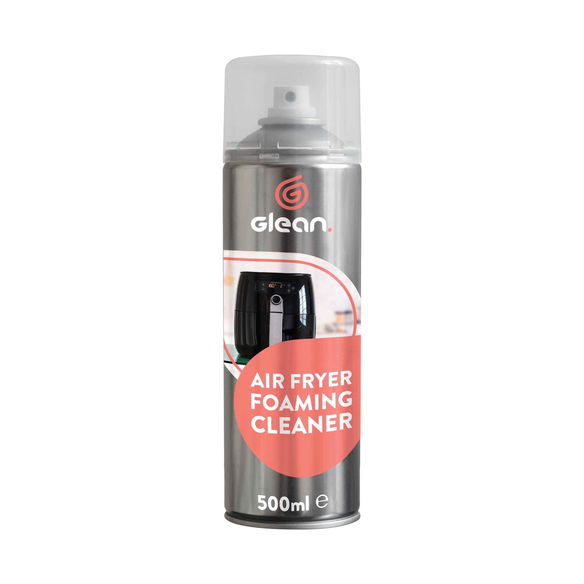 GLEAN Air Fryer Cleaner Spray | 500ml | Non-Caustic Kitchen Degreaser | BBQ Grill, Microwave & Hob Cleaner | Removes Baked-On Food & Stubborn Grease | For Daily & Weekly Cleaning